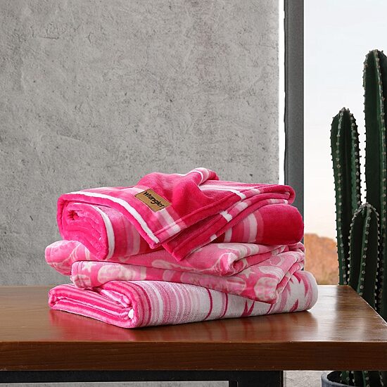 Wrangler Saddle Stripe Washable Throw