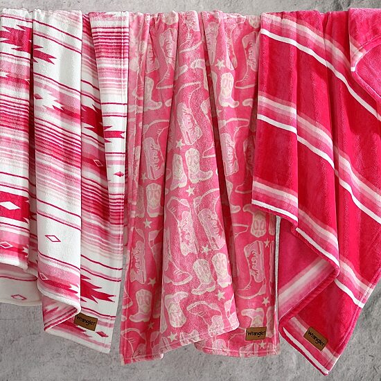 Wrangler Saddle Stripe Washable Throw