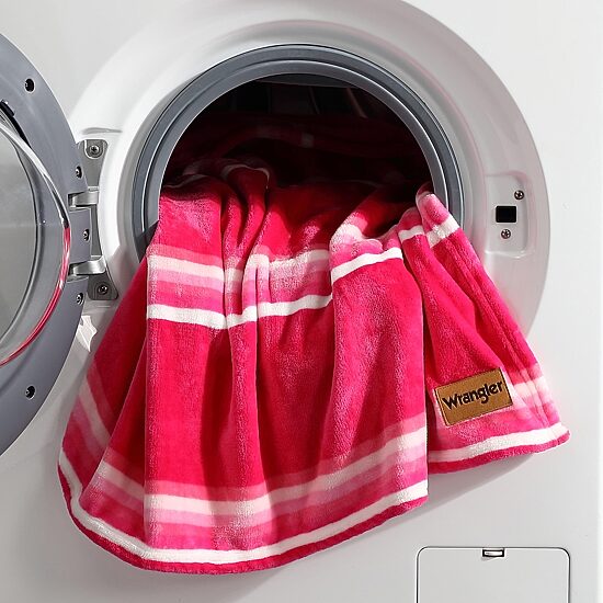 Wrangler Saddle Stripe Washable Throw