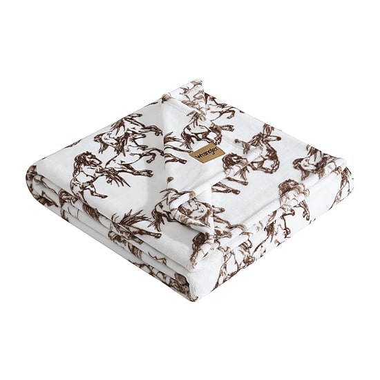 Wrangler Mustangs Washable Throw