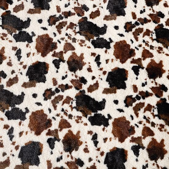 Wrangler Spotted Cow Print Washable Throw