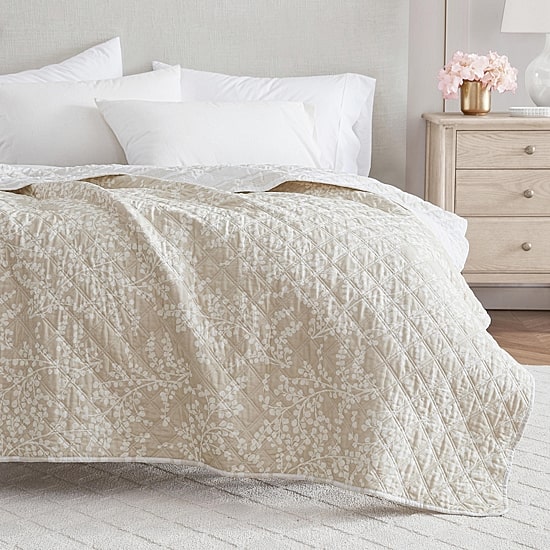 Martha Stewart Printed Quilted Throw