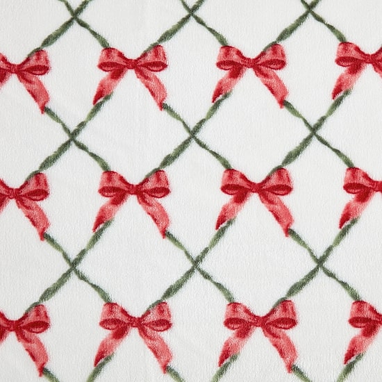 Martha Stewart Printed Seasonal Plush Throw