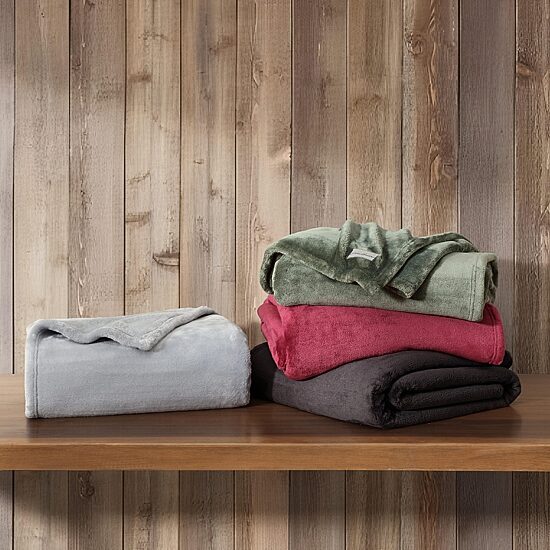 Eddie Bauer Ultra Lux Solid Washable Throw