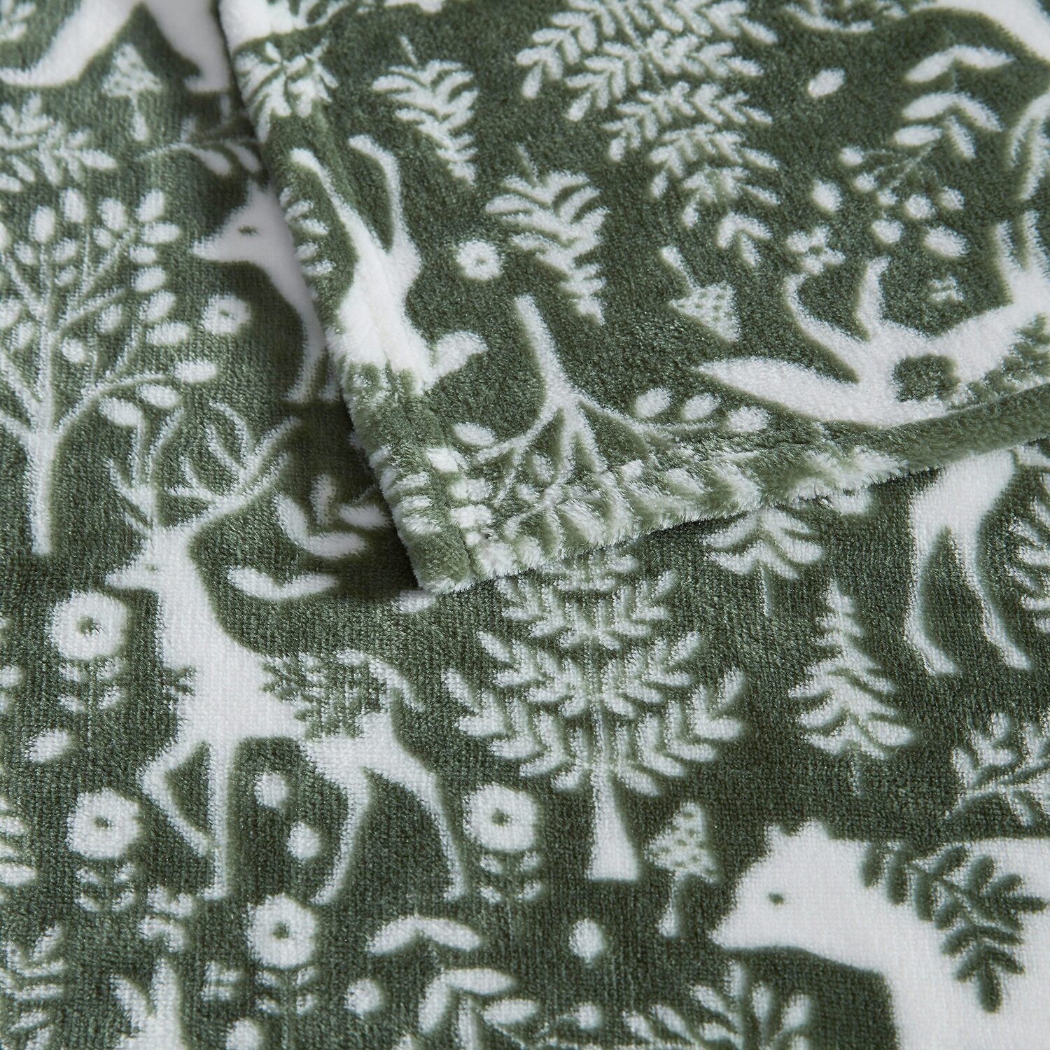 Martha Stewart Printed Seasonal Plush Throw