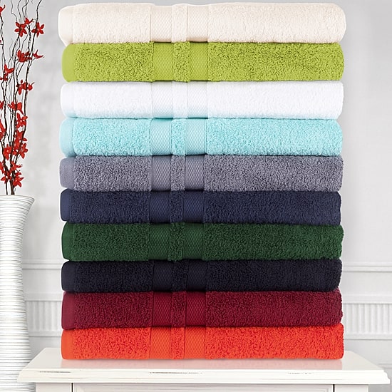 SUPERIOR® Ultra Collection | 100% Cotton 8-pc. Quick Dry Solid Bath Towel Set