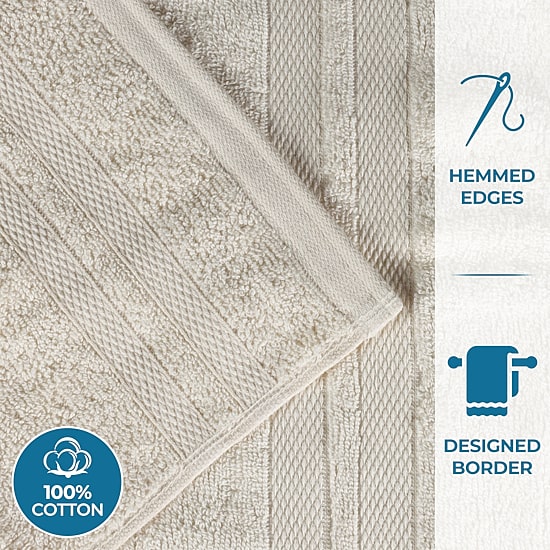 SUPERIOR® Ultra Collection | 100% Cotton 8-pc. Quick Dry Solid Bath Towel Set