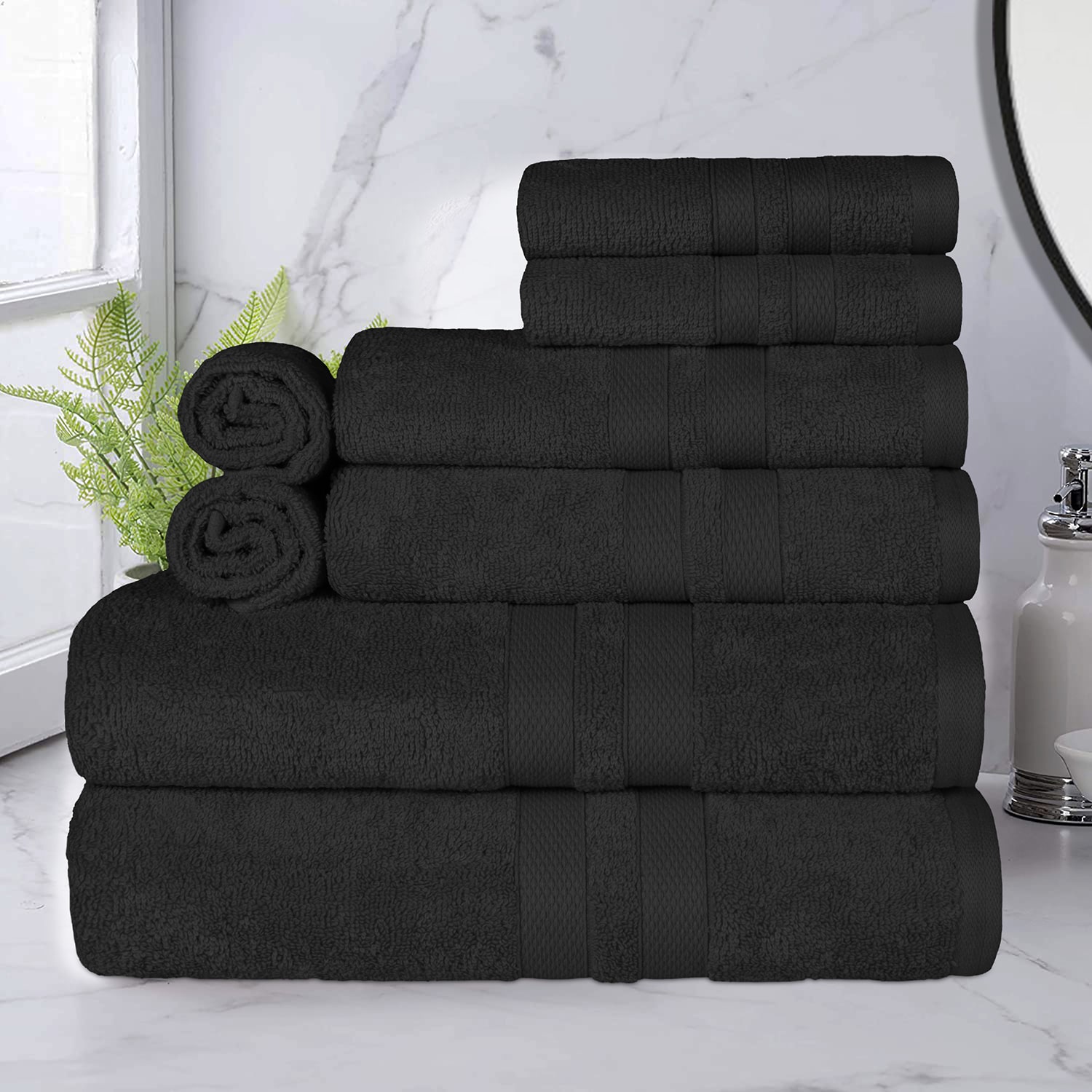 SUPERIOR® Ultra Collection | 100% Cotton -pc. Quick Dry Solid Bath Towel Set