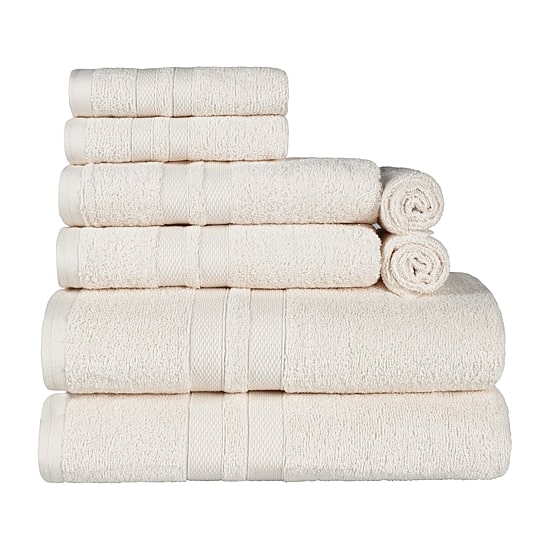 SUPERIOR® Ultra Collection | 100% Cotton 8-pc. Quick Dry Solid Bath Towel Set