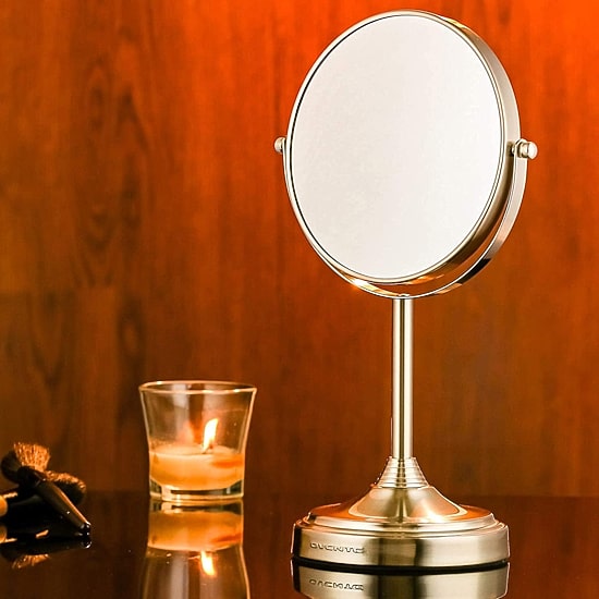 Ovente 7X Magnification Makeup Mirror