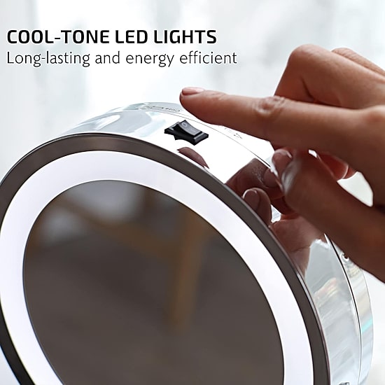 Ovente Light-Up 7X Magnification Makeup Mirror