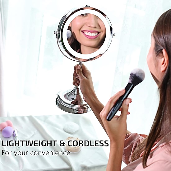 Ovente Light-Up 7X Magnification Makeup Mirror