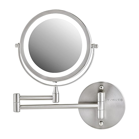 Ovente Wall Mounted 7X Magnification Makeup Mirror
