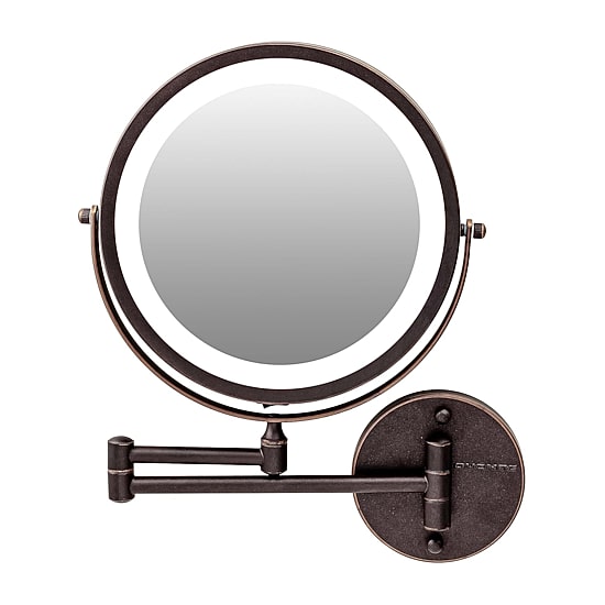 Ovente Wall Mounted 7X Magnification Makeup Mirror