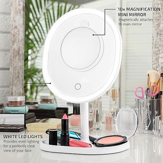 Ovente 10X Magnification Makeup Mirror