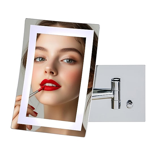 Ovente Wall Mounted 7X Magnification Makeup Mirror
