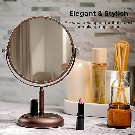 Ovente 5X Magnification Makeup Mirror