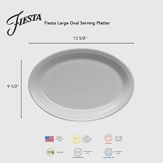 Fiesta Classic Rim Ceramic Serving Platter