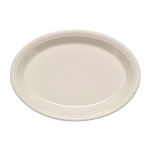 Fiesta Classic Rim Ceramic Serving Platter In White