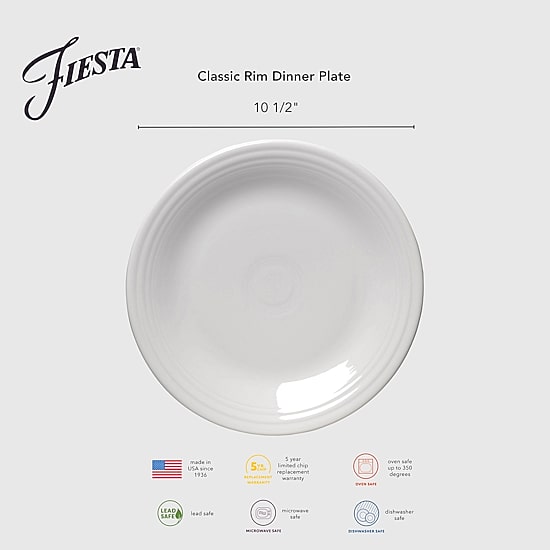 Fiesta Classic Rim Ceramic Dinner Plate