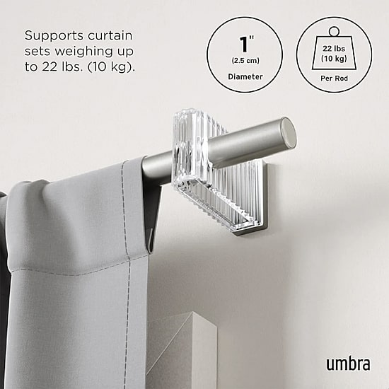 Umbra Flute 1 IN Curtain Rod