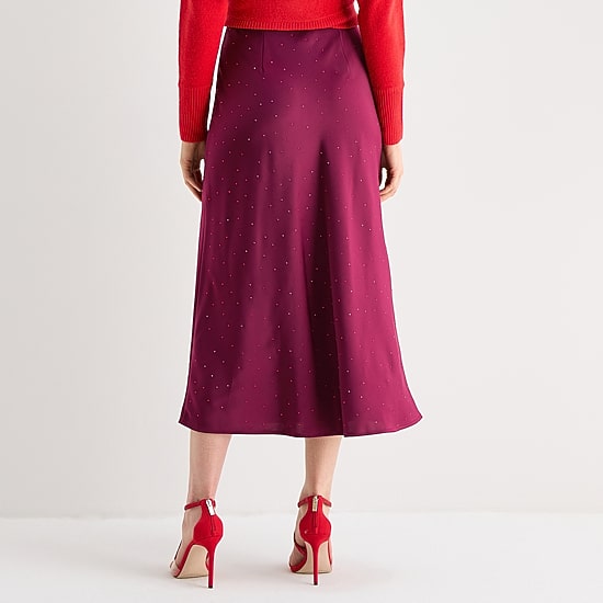 Worthington Womens Tall Long A-Line Skirt