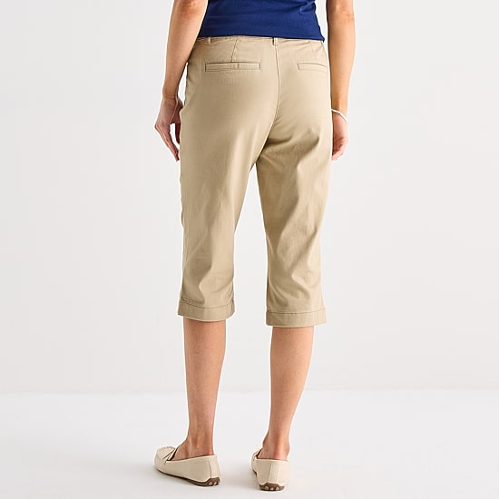 St. John's Bay Womens Tall Secretly Slender Skinny Mid Rise Capri Pant