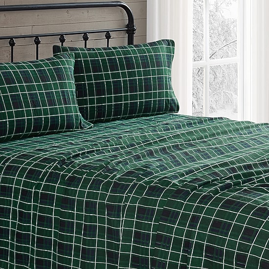 Truly Soft Tartan Plaid Flannel Sheet Set