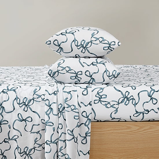 Truly Soft Printed Bow Sheet Set