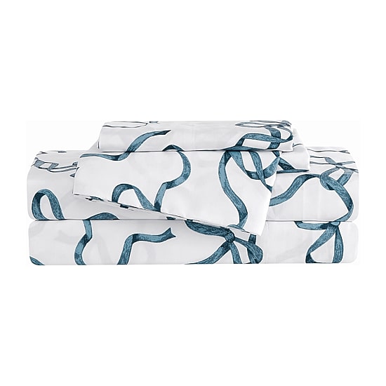 Truly Soft Printed Bow Sheet Set
