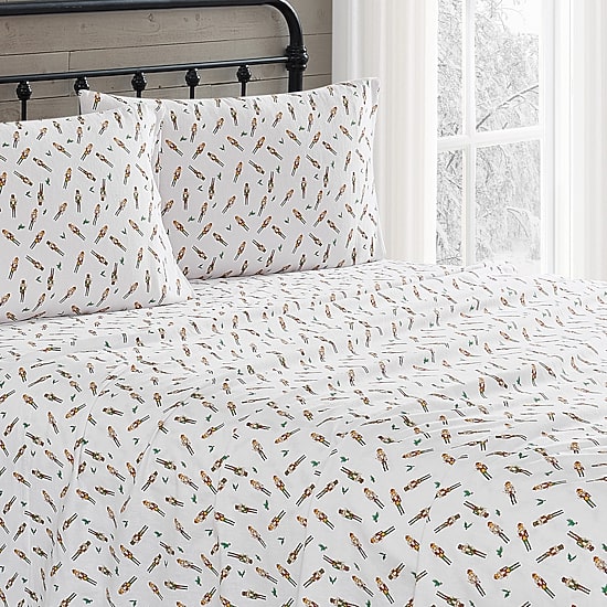Truly Soft Nutcrackers Flannel Sheet Set
