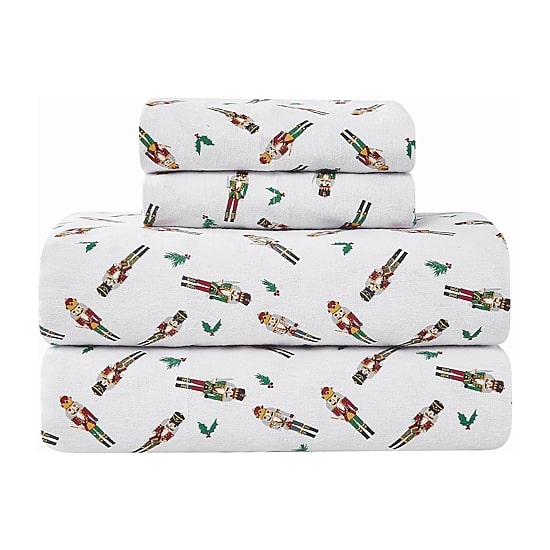Truly Soft Nutcrackers Flannel Sheet Set