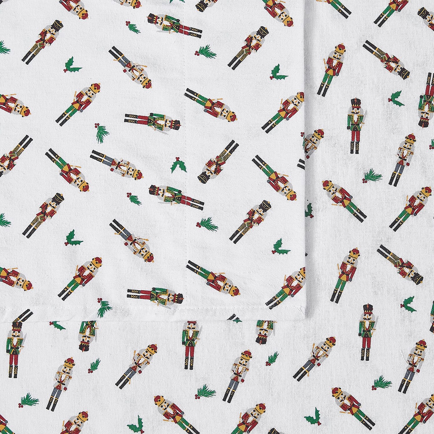 Truly Soft Nutcrackers Flannel Sheet Set