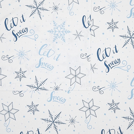 Truly Soft Let It Snow Flannel Sheet Set
