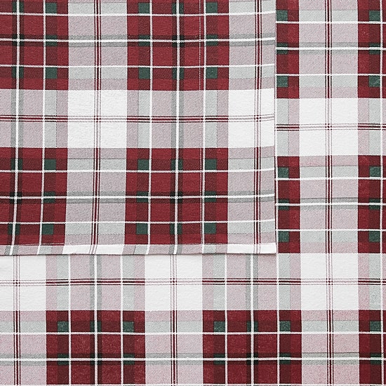 Truly Soft Holiday Plaid Flannel Sheet Set