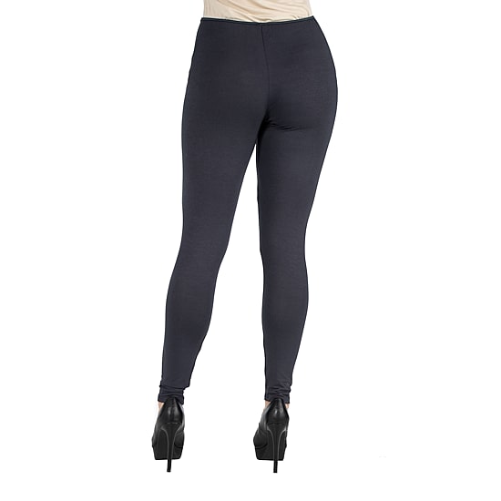 24seven Comfort Apparel Womens Mid Rise Full Length Leggings