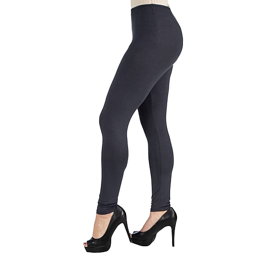 24seven Comfort Apparel Womens Mid Rise Full Length Leggings