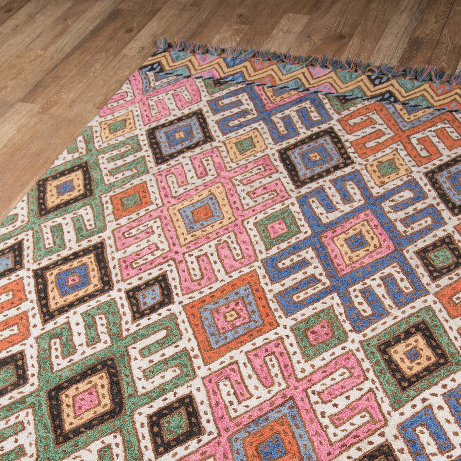 Momeni Tahoe 1 Geometric Hand Tufted Indoor Rectangular Accent Rug
