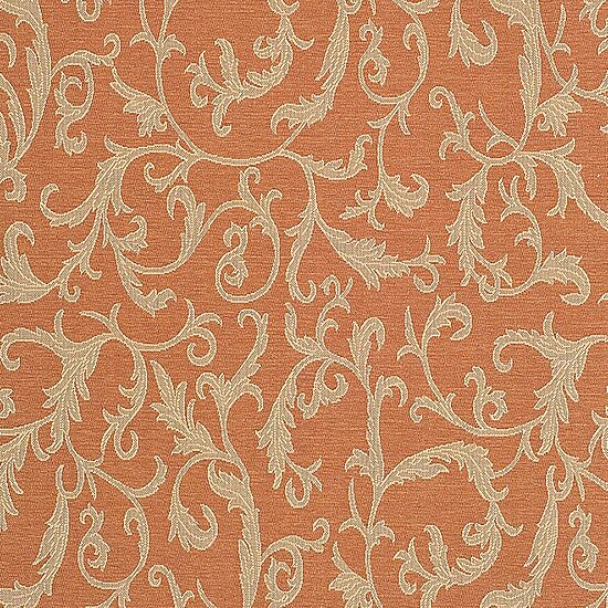 Courtyard Scrolls Indoor/Outdoor Rectangular Rugs 