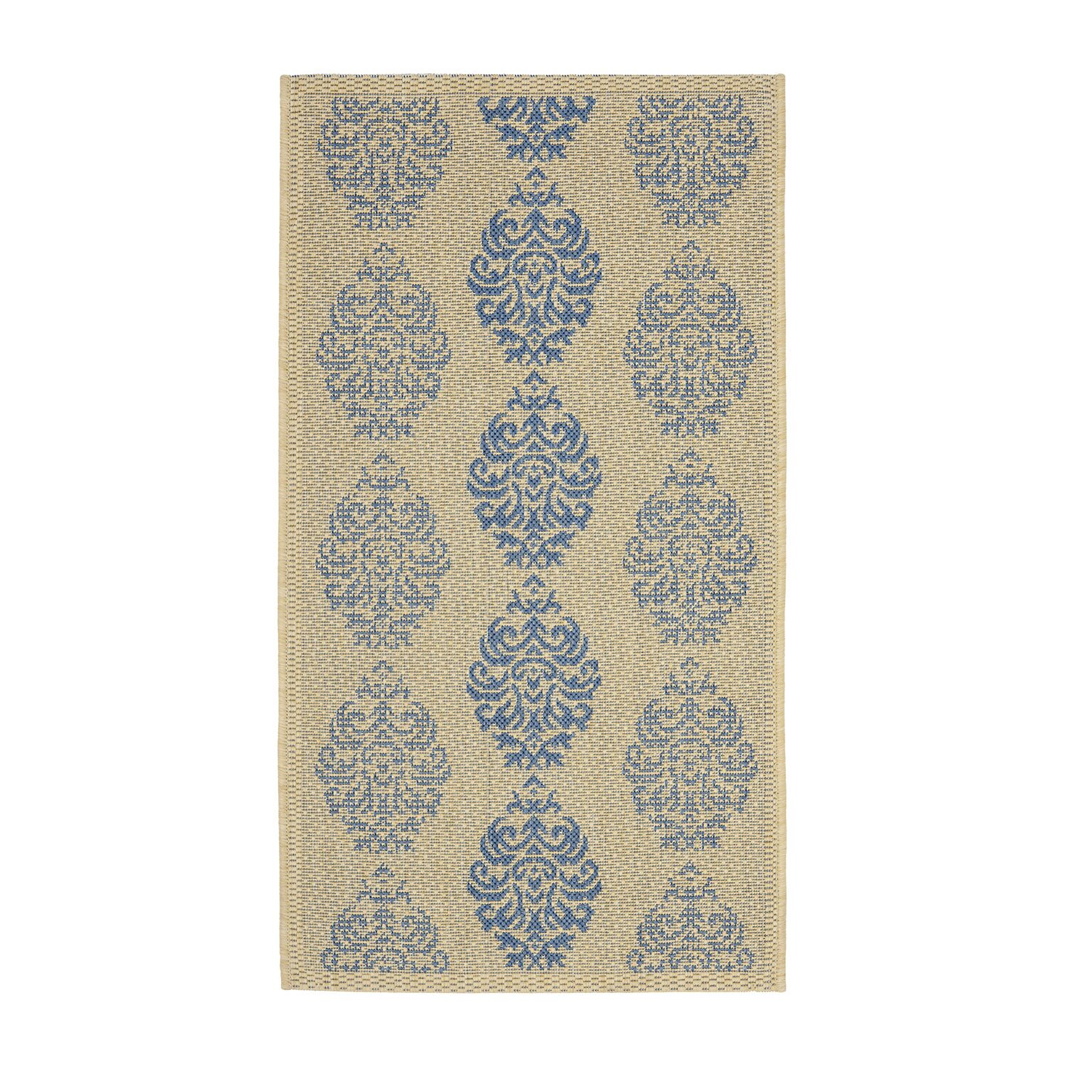 Safavieh Courtyard Collection Ray Floral Indoor/Outdoor Area Rug