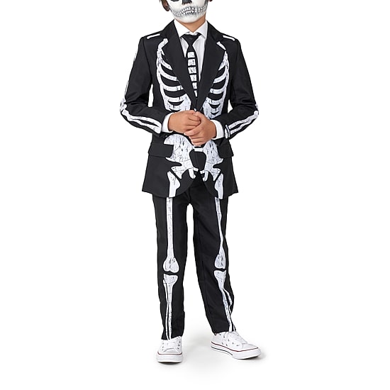 Suitmeister Skeleton Costume Little & Big Kid Boys 3-pc. Suit Set