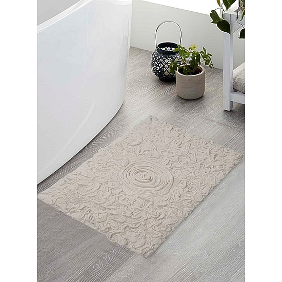 Home Weavers Inc Bellflower Quick Dry 17X24 Inch Bath Rug