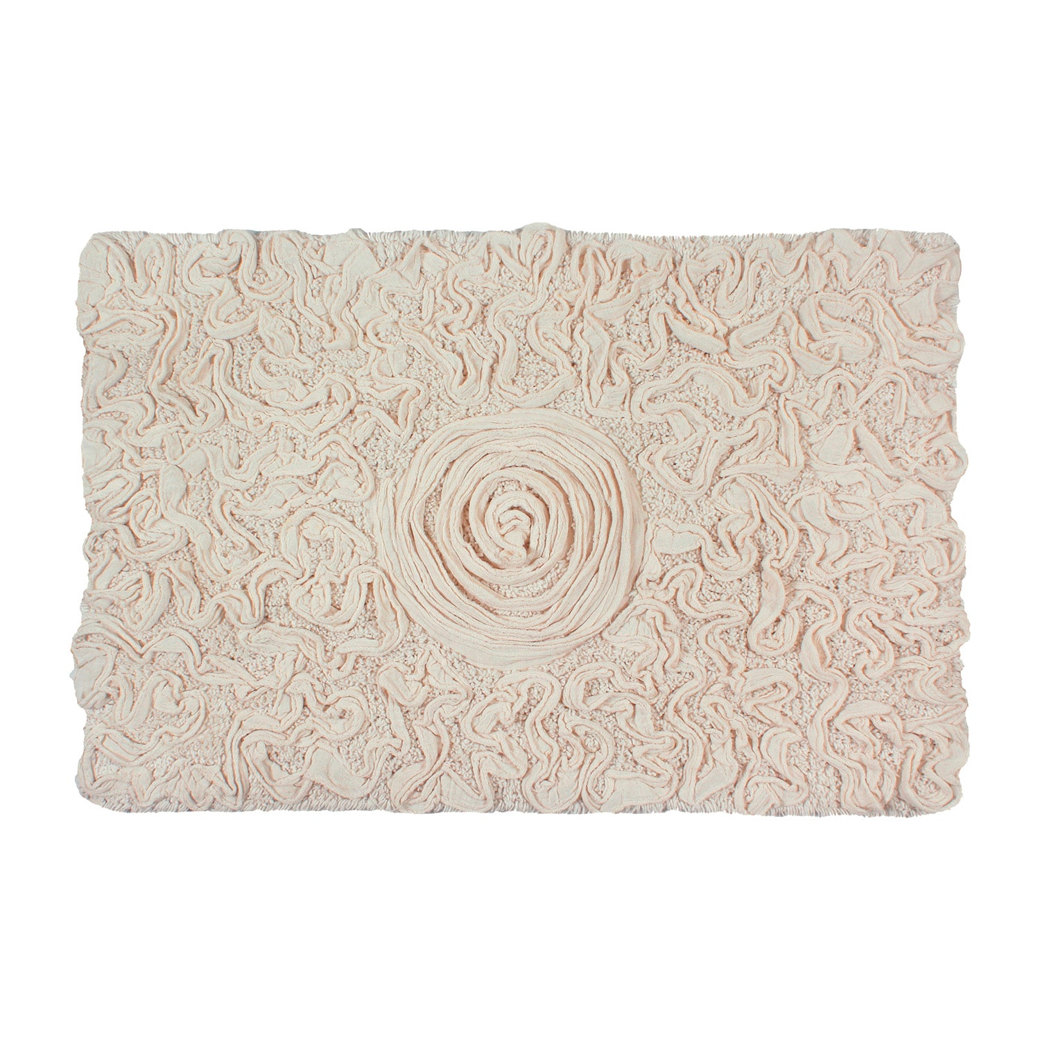 Home Weavers Inc Bellflower Quick Dry 17X24 Inch Bath Rug