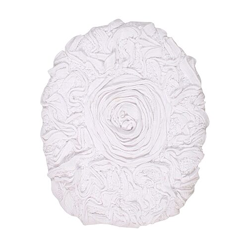 Home Weavers Inc Bellflower Lid Cover, One Size, White
