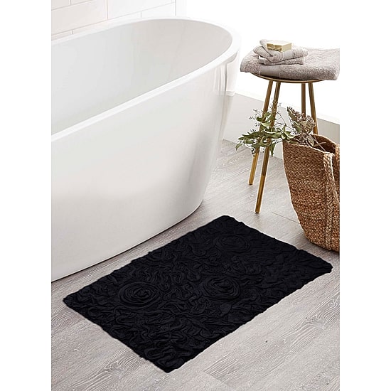 Home Weavers Inc Bellflower Quick Dry 21X34 Inch Bath Rug