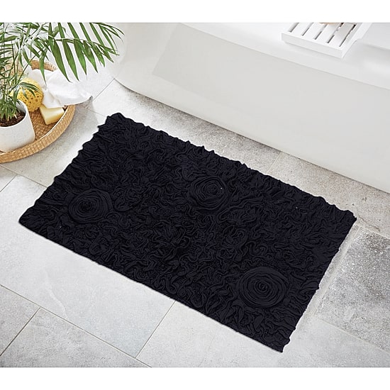 Home Weavers Inc Bellflower Quick Dry 24X40 Inch Bath Rug
