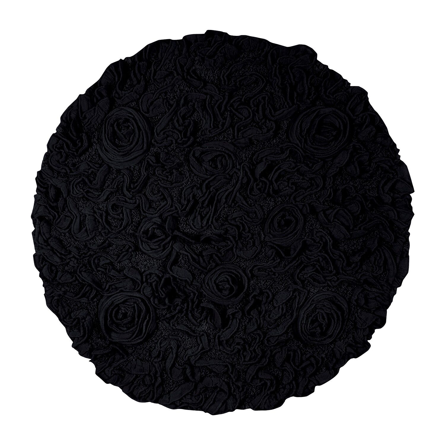 Home Weavers Inc Bellflower 30 Inch Round Bath Rug