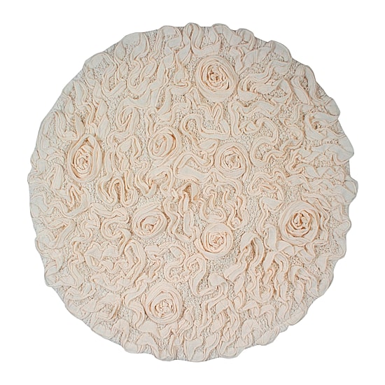 Home Weavers Inc Bellflower 30 Inch Round Bath Rug