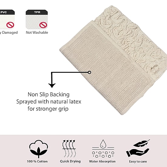 Home Weavers Inc Bellflower 30 Inch Round Bath Rug