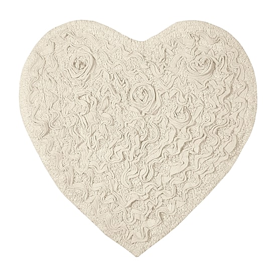 Home Weavers Inc Bellflower Heart Bath Rug